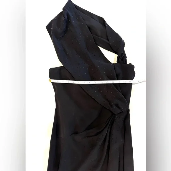 EUC Women’s Custom Armani Collezioni Classic Black Dress 6